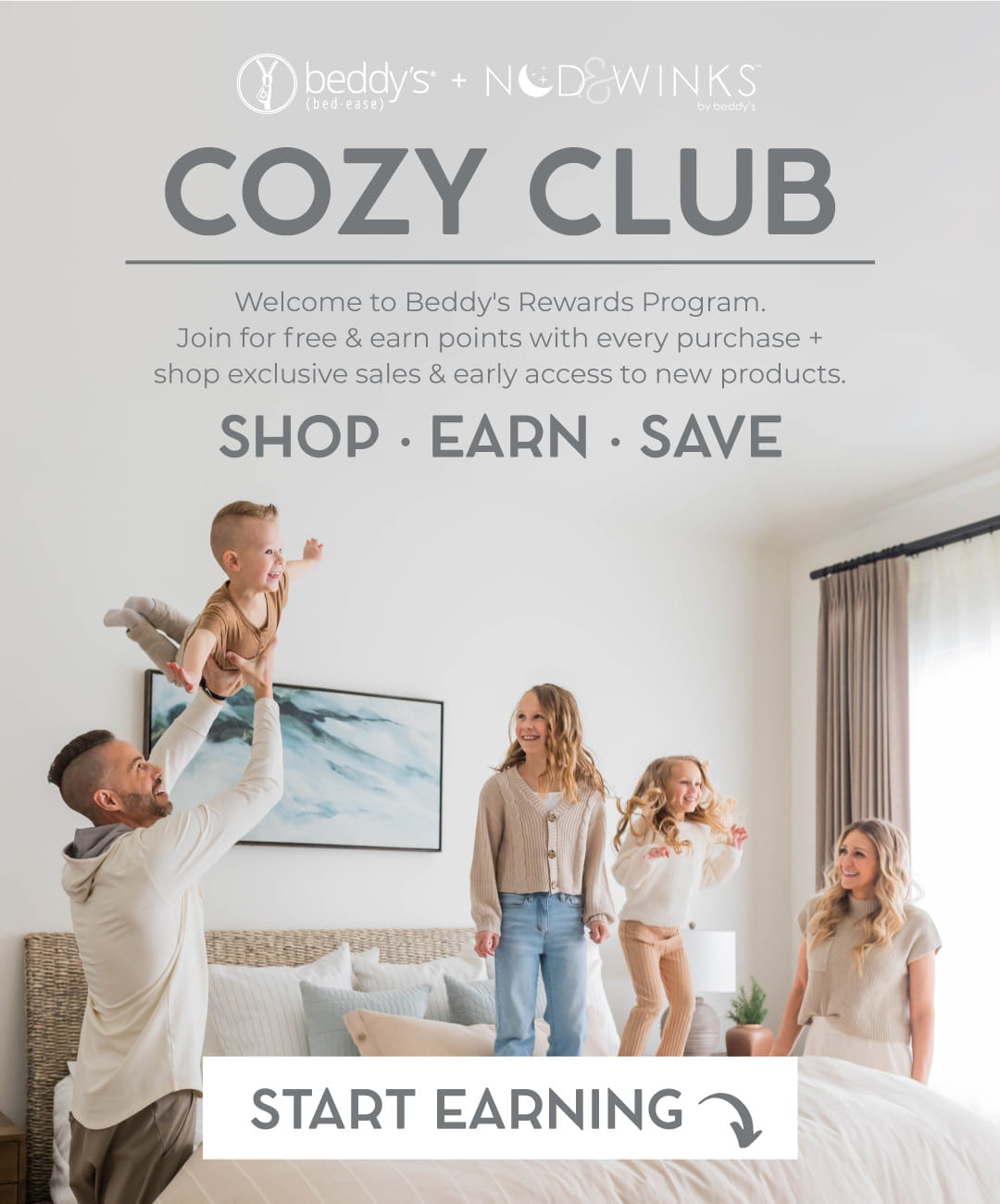 Bed-dys cozy club rewards