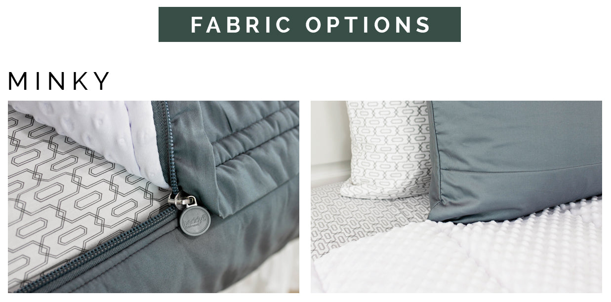 Graphic showing features of Minky Bed-dys
