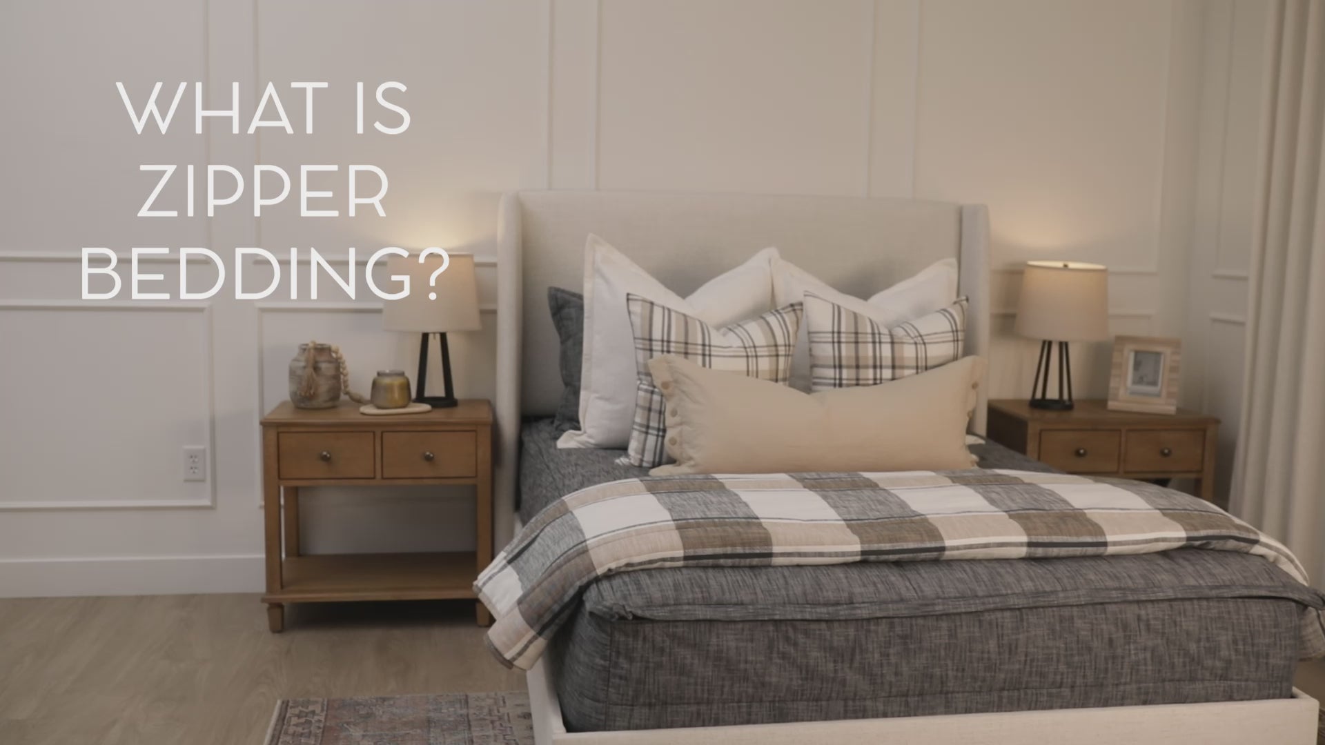 A video highlighting Bed-dys zipper bedding and it's unique functionalities.
